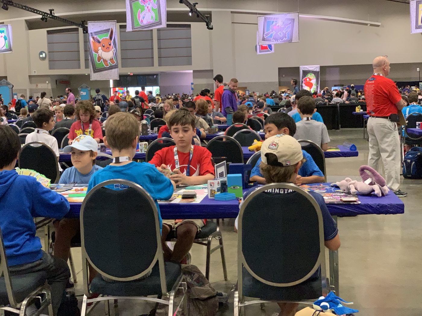 Charlie playing Pokémon at the 2019 North American International Championships