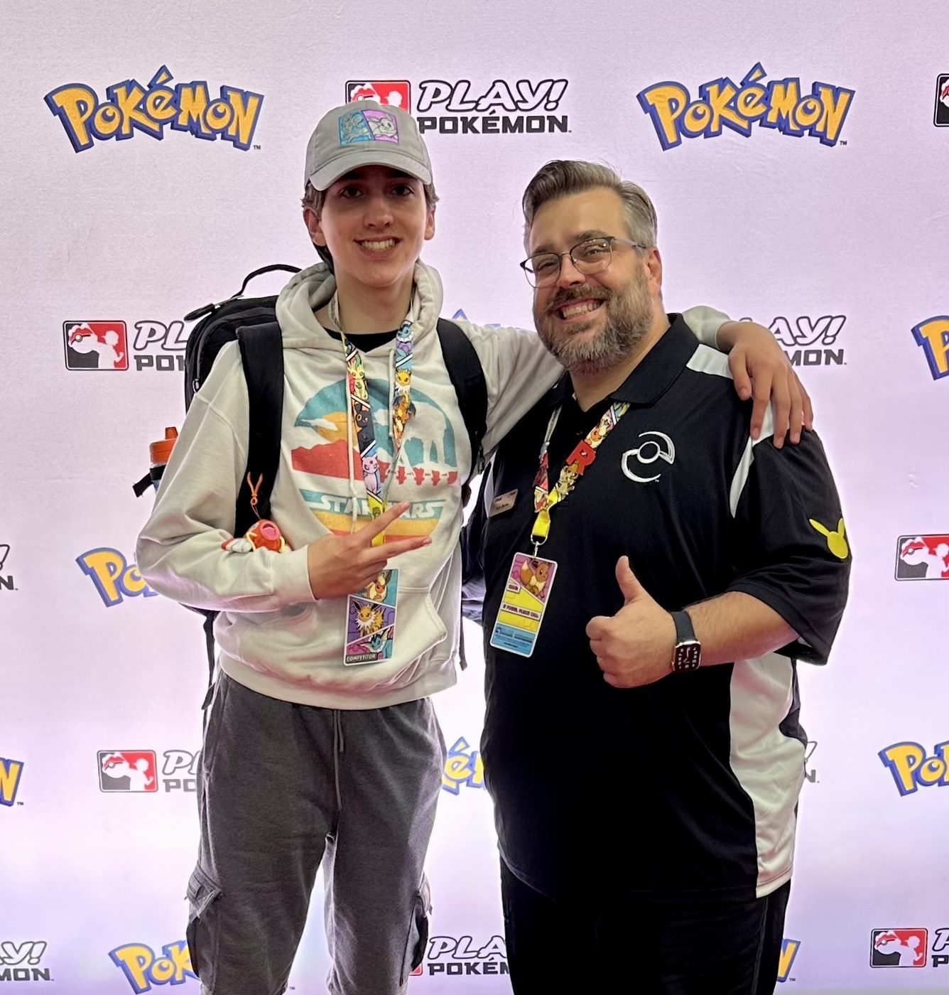 Charlie playing Pokémon at the 2023 North American International Championships