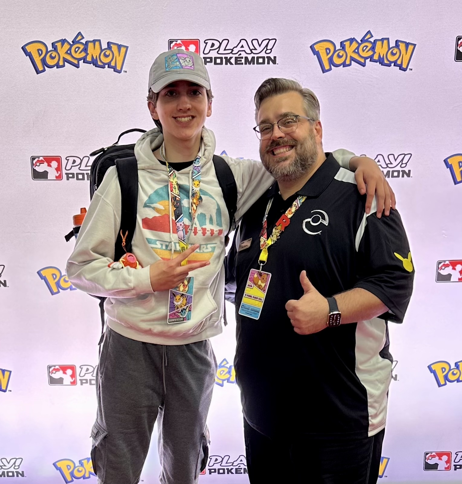 Charlie playing Pokémon at the 2023 North American International Championships