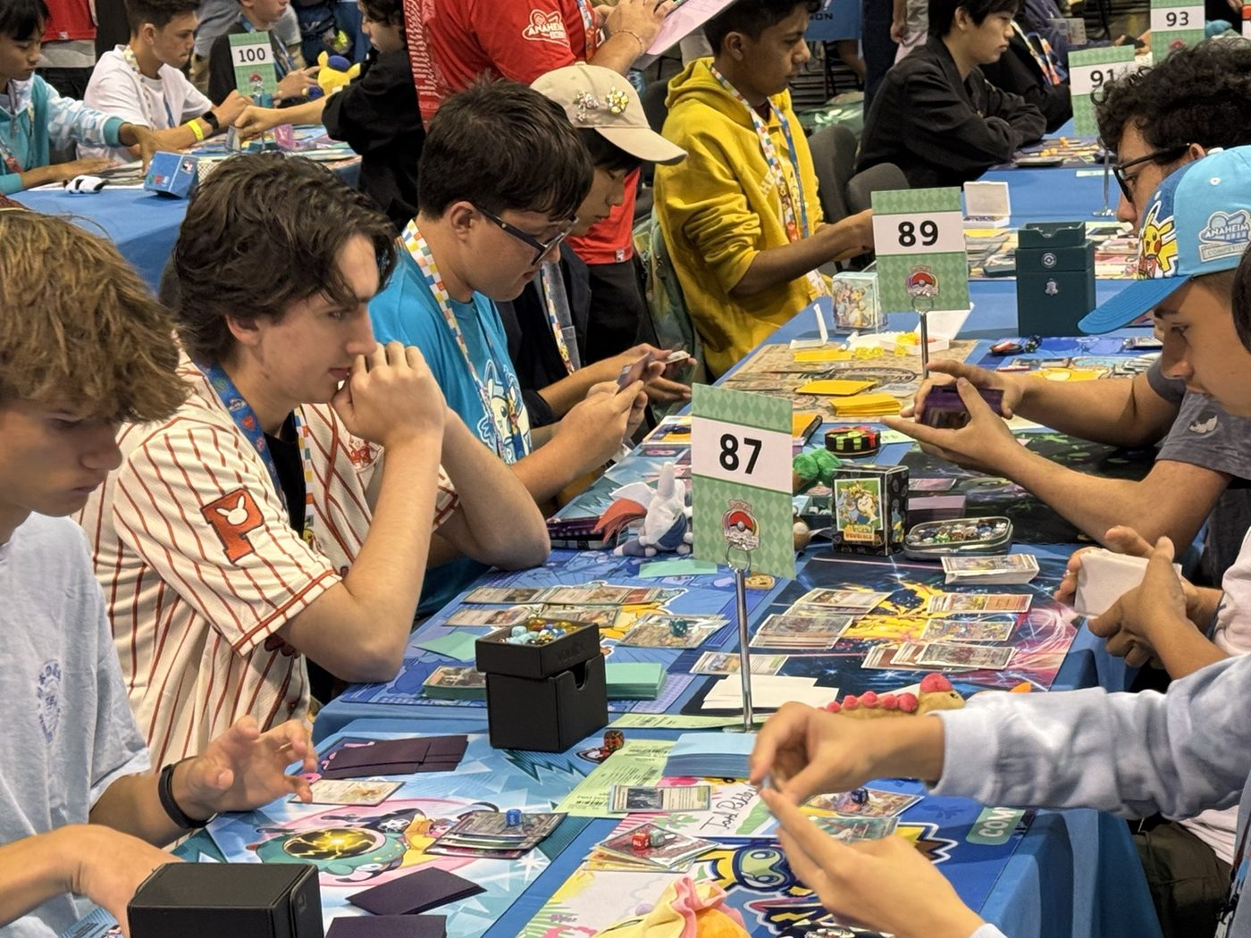 Charlie competing in a match at the 2025 Pokémon World Championships