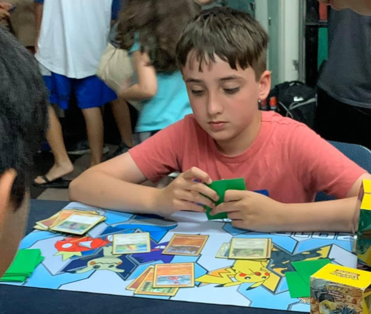 Charlie at an early Pokémon championship event