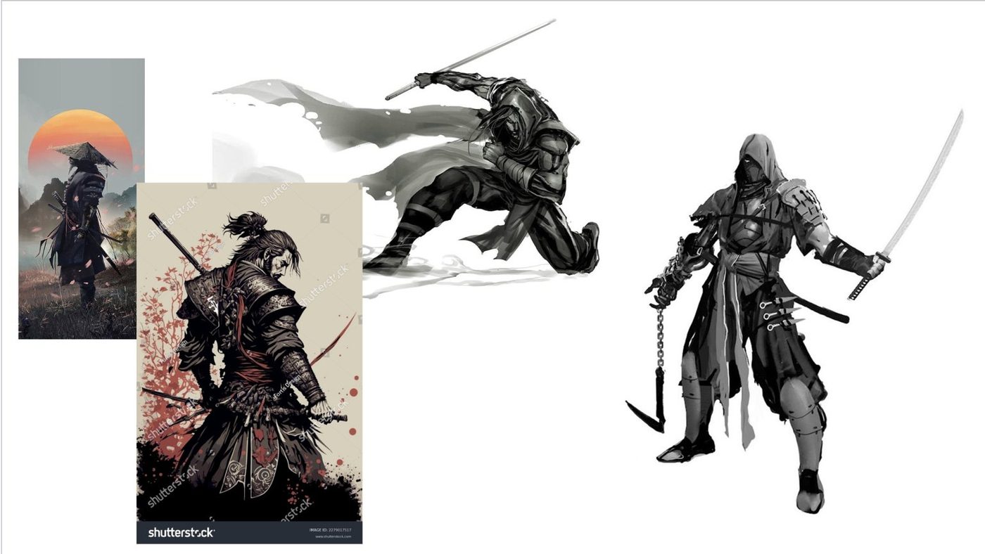 Character and visual-style reference board